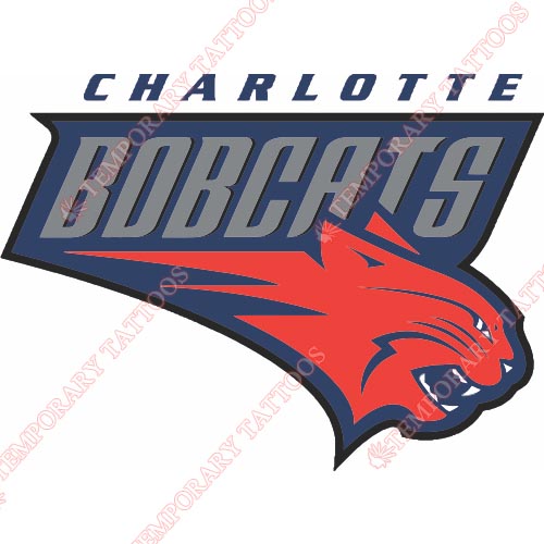 Charlotte Bobcats Customize Temporary Tattoos Stickers NO.926